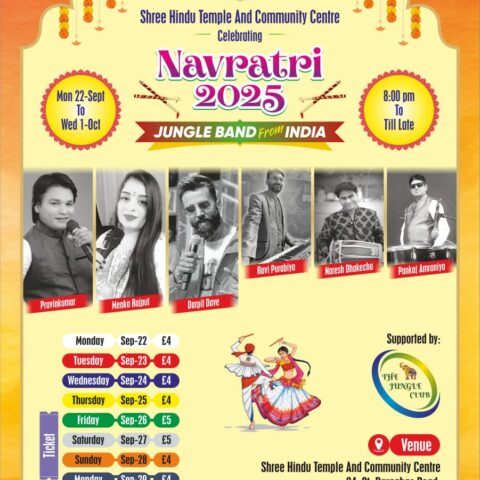 Shree Hindu Mandir Navratri Festival 2025