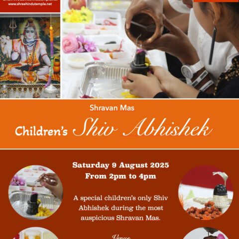 Children Shiv Abhishek 2025 at Shree Hindu Temple Leicester